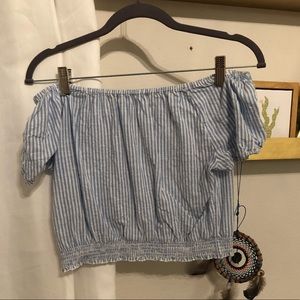 Hollister off the shoulder crop